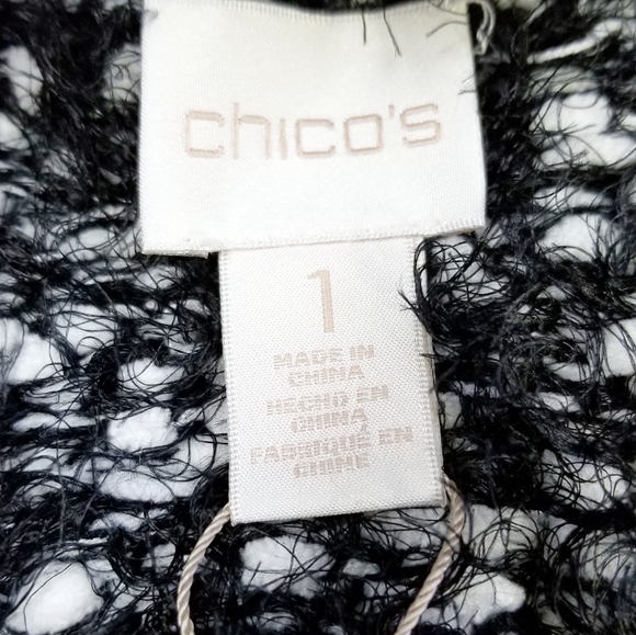 Chico's Terri Knit Sweater Vest sz 1 NWT - Picture 10 of 11